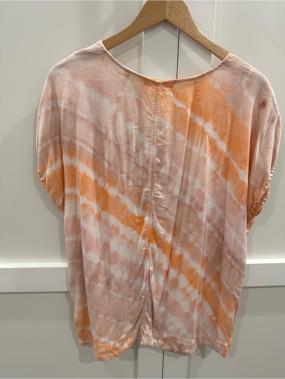 River + Sky Pink & Orange Tie-Dye V-Neck Tunic - Picture 3 of 5